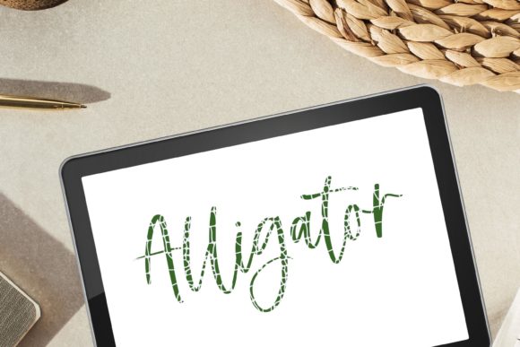 Download Alligator Procreate Lettering Brush - Brush Collection