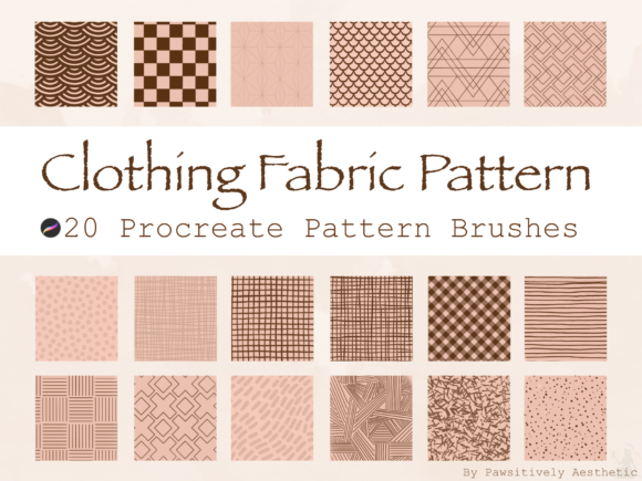 Download Clothing Fabric Pattern Procreate Brush - Brush Collection