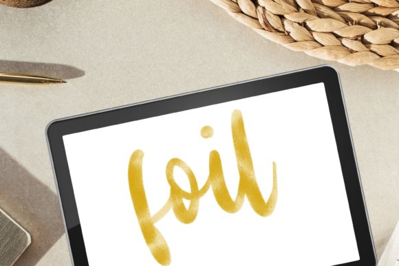 Download Metallic Foil Procreate Lettering Brush - Brush Collection