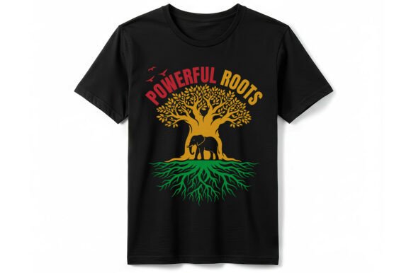 Download Powerful Roots Elephant T-Shirt - Powerful Collection