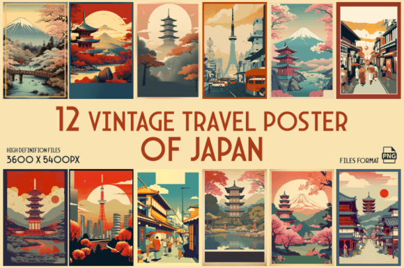 Download Vintage Travel Posters of Japan - Premium Resources