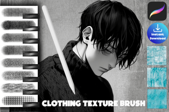 Download Procreate Clothes Texture Brush Set - Brush Collection