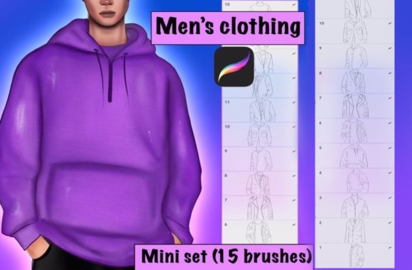 Download Men’s Clothing Stamp (mini Set) 15 Brush - Brush Collection
